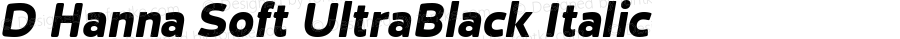 DHannaSoft-UltraBlackItalic