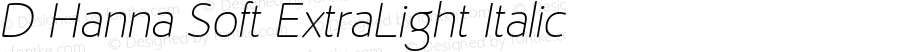 DHannaSoft-ExtraLightItalic