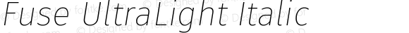 Fuse UltraLight Italic