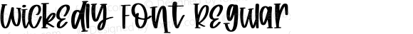 Wickedly Font Regular