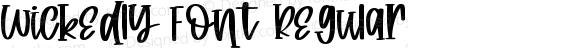 Wickedly Font Regular