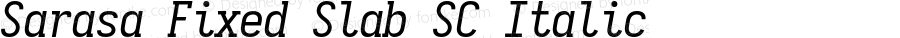 Sarasa Fixed Slab SC Italic