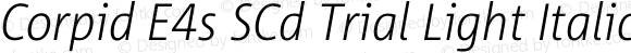 Corpid SemiCondensed Light Italic