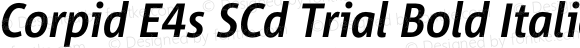 Corpid SemiCondensed Bold Italic