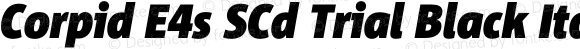 Corpid E4s SCd Trial Black Italic