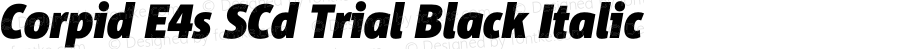 Corpid SemiCondensed Black Italic