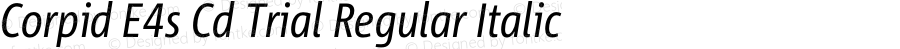 Corpid Condensed Italic