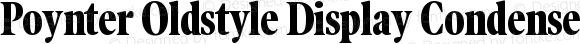 Poynter Oldstyle Display Condensed Bold