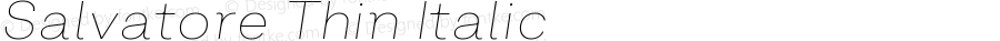 Salvatore Thin Italic