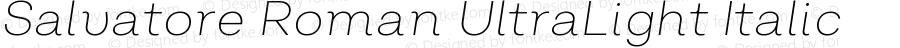 Salvatore Roman UltraLight Italic