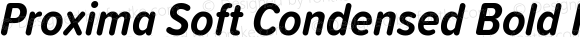 Proxima Soft Condensed Bold Italic