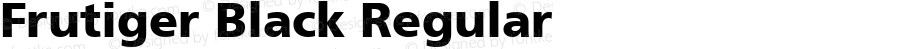 Frutiger Black Regular Macromedia Fontographer 4.1 2/4/2001
