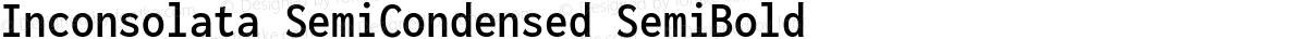 Inconsolata SemiCondensed SemiBold