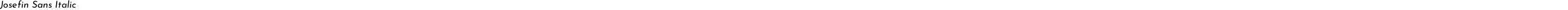 Josefin Sans Italic