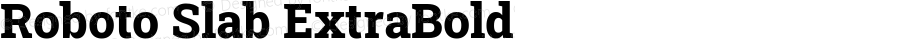 Roboto Slab ExtraBold