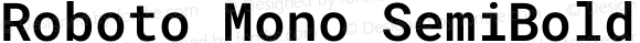 Roboto Mono SemiBold