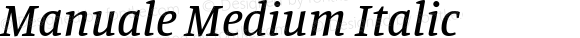 Manuale Medium Italic