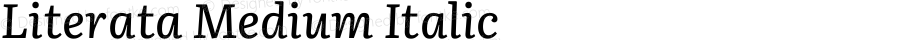 Literata Medium Italic