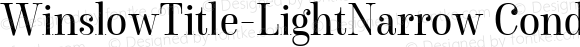 WinslowTitle-LightNarrow Condensed