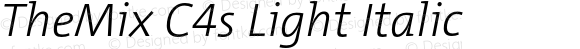 TheMix C4s Light Italic