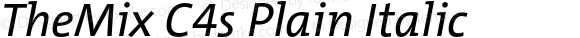 TheMix C4s Plain Italic