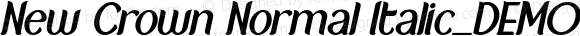 New Crown Normal Italic_DEMO