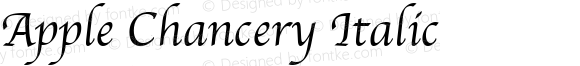 Apple Chancery Italic