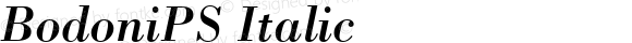 BodoniPS Italic