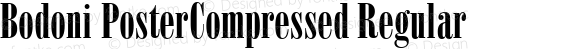 Bodoni PosterCompressed Regular