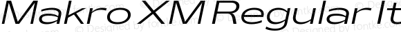 Makro XM Regular Italic