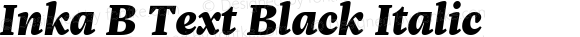 Inka B Text Black Italic