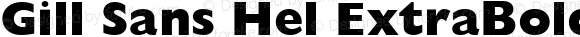 Gill Sans Hel ExtraBold