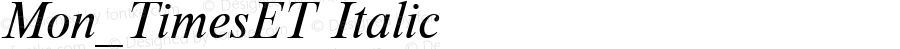 Mon_TimesET Italic