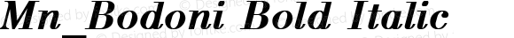 Mn_Bodoni Bold Italic