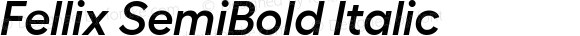 Fellix SemiBold Italic