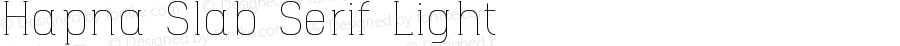 Hapna Slab Serif Light