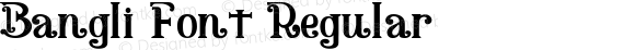 Bangli Font Regular