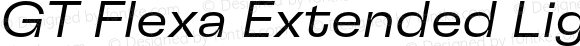 GT Flexa Extended Light Italic