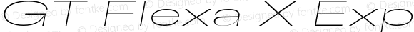 GT Flexa X Expanded Lazer Italic