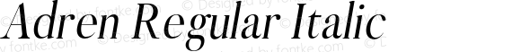 Adren-Regular Italic