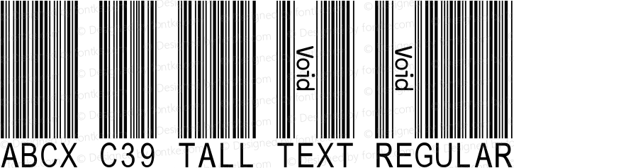 ABCx C39 Tall Text Regular