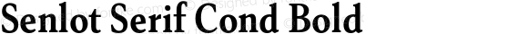 Senlot Serif Cond Bold