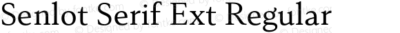 Senlot Serif Ext Regular
