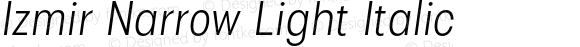 Izmir Narrow Light Italic