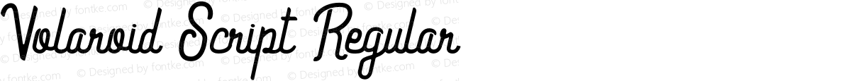 Volaroid Script Regular