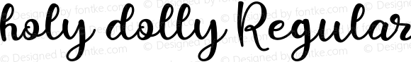 holy dolly Regular Version 1.00;August 13, 2020;FontCreator 11.0.0.2365 64-bit