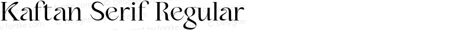 Kaftan Serif Regular