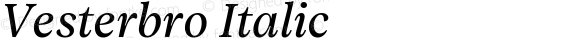 Vesterbro Italic