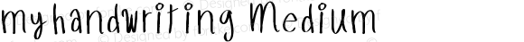 myhandwriting Medium