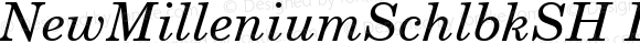 NewMilleniumSchlbkSH Italic